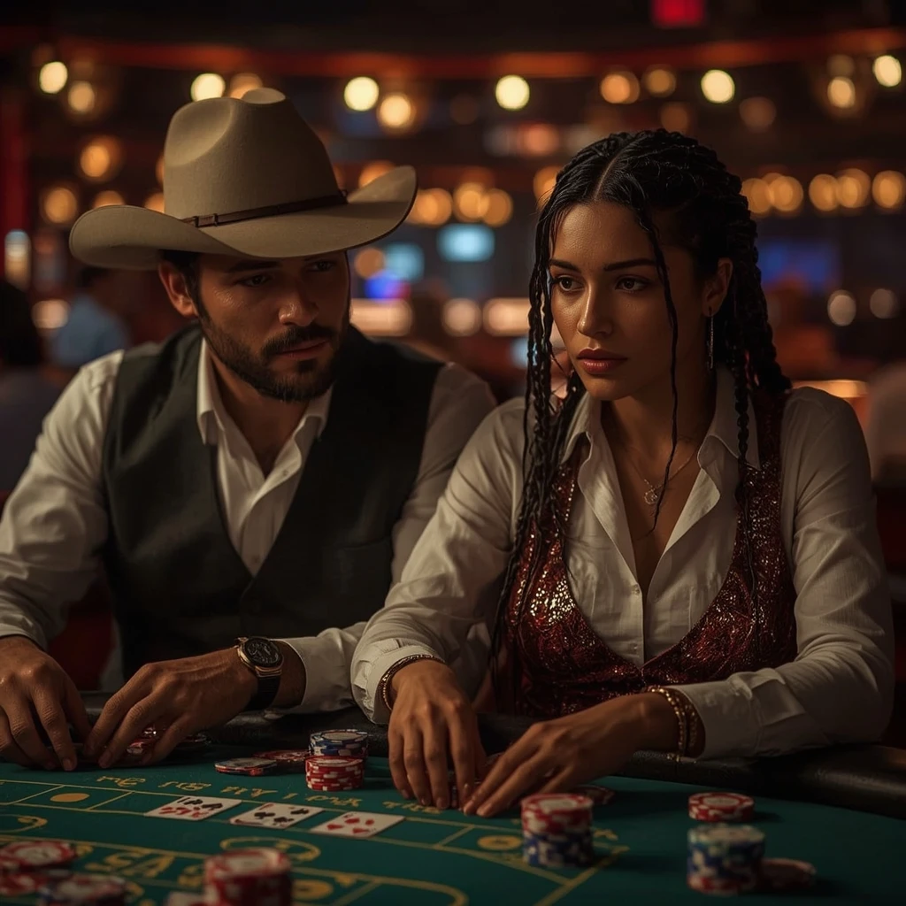 photo de deux joueurs de poker Ocean Breeze Casino
